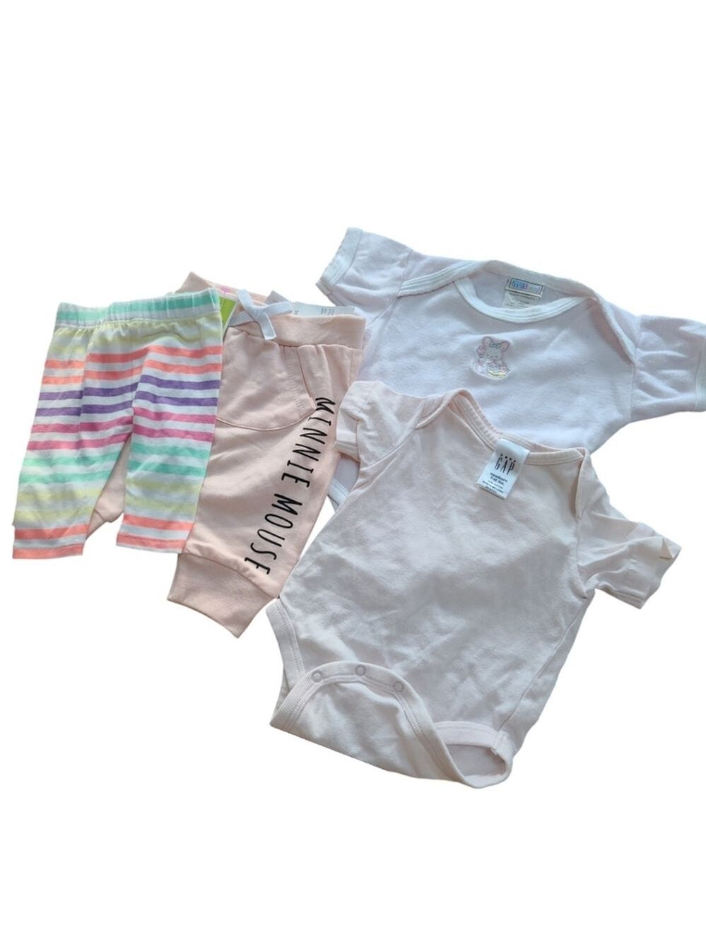 Newborn Girl Disney & Gap 4-Piece Clothing Set